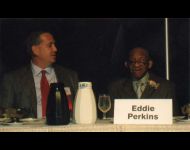 Mike Joyce  with Eddie Perkins